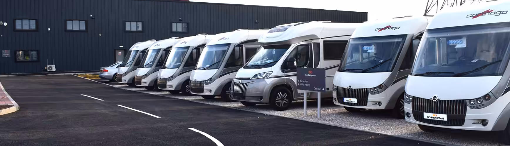 Carthago Motorhomes on a Forecourt
